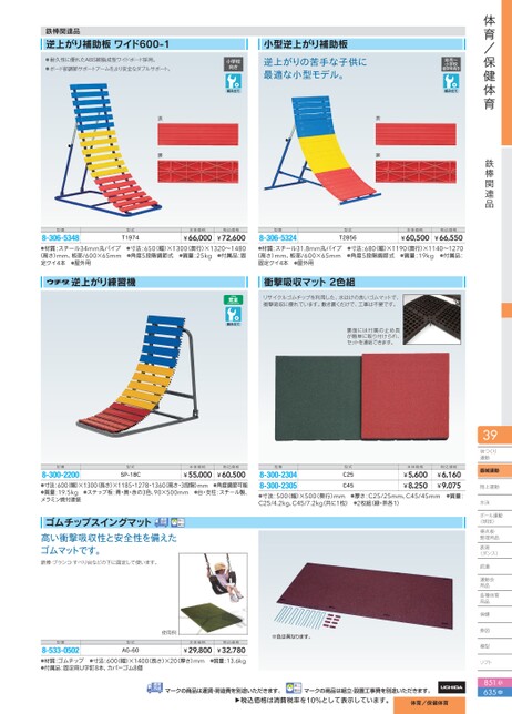 最大50％オフ！ 逆上がり補助板ワイド６００?Ａ T1784 逆上がり練習 体育 トーエイライト